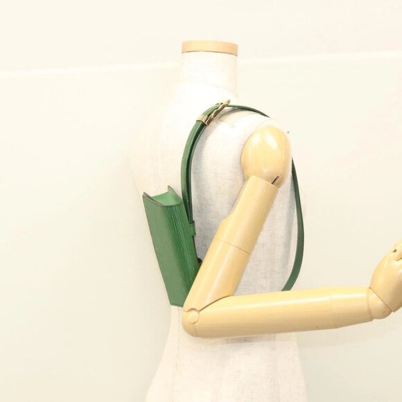 LOUIS VUITTON Epi Pochette Ceinture Tilshit Waist Bag Green M52604 Auth - Picture 1 of 16